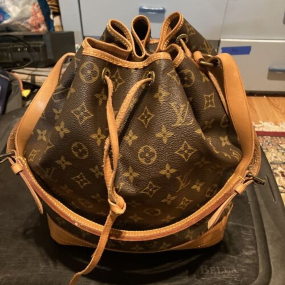 Louis Vuitton drawstring bucket bag